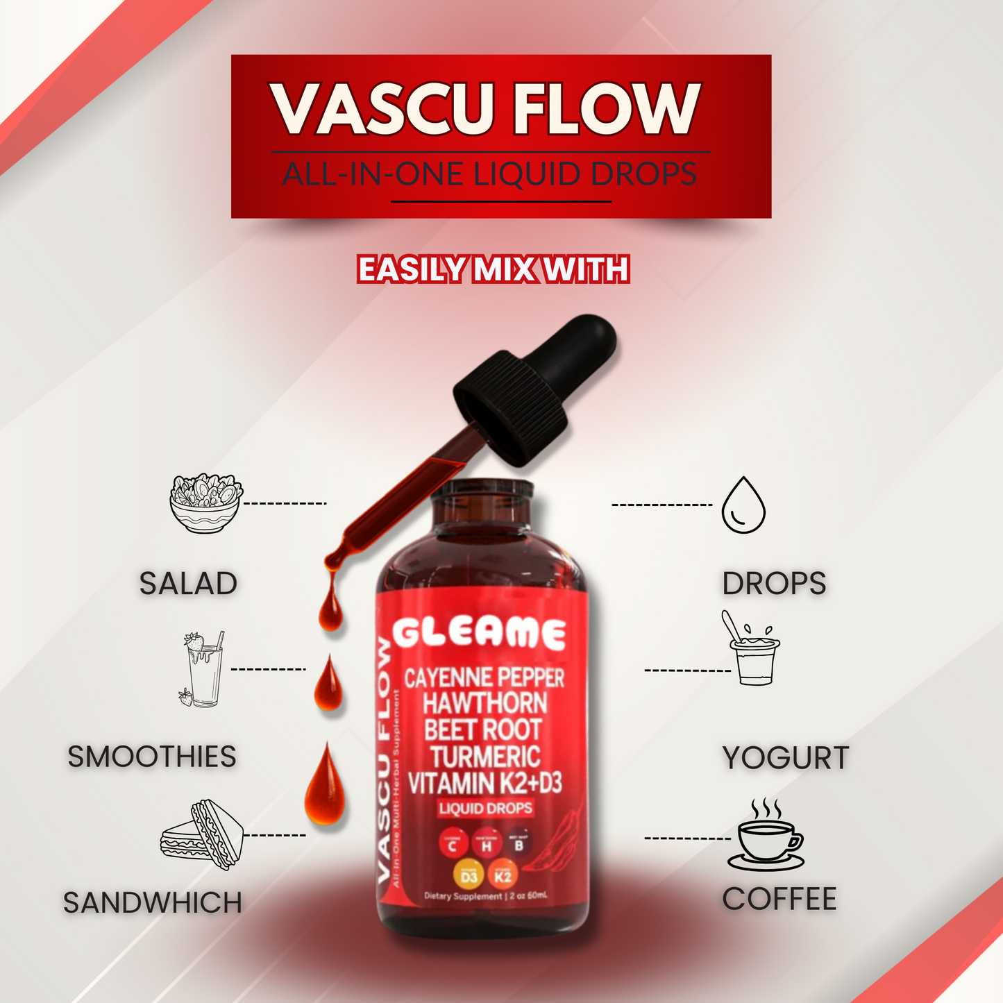 Cayenne Pepper Supplement Liquid Drops